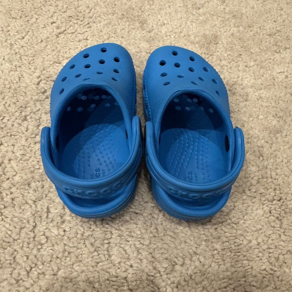 Crocs Classic Clog Toddler Kids Baby Size C5 Slip On Shoes Blue - Picture 3 of 7